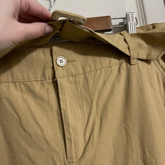 Who What Wear Womens Khaki Belted High Rise Pockets Wide Leg Trouser Pants 14 - Picture 4 of 9